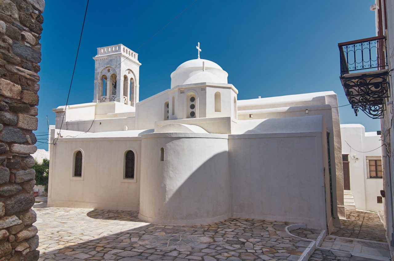 White Church inside Castle, Naxos