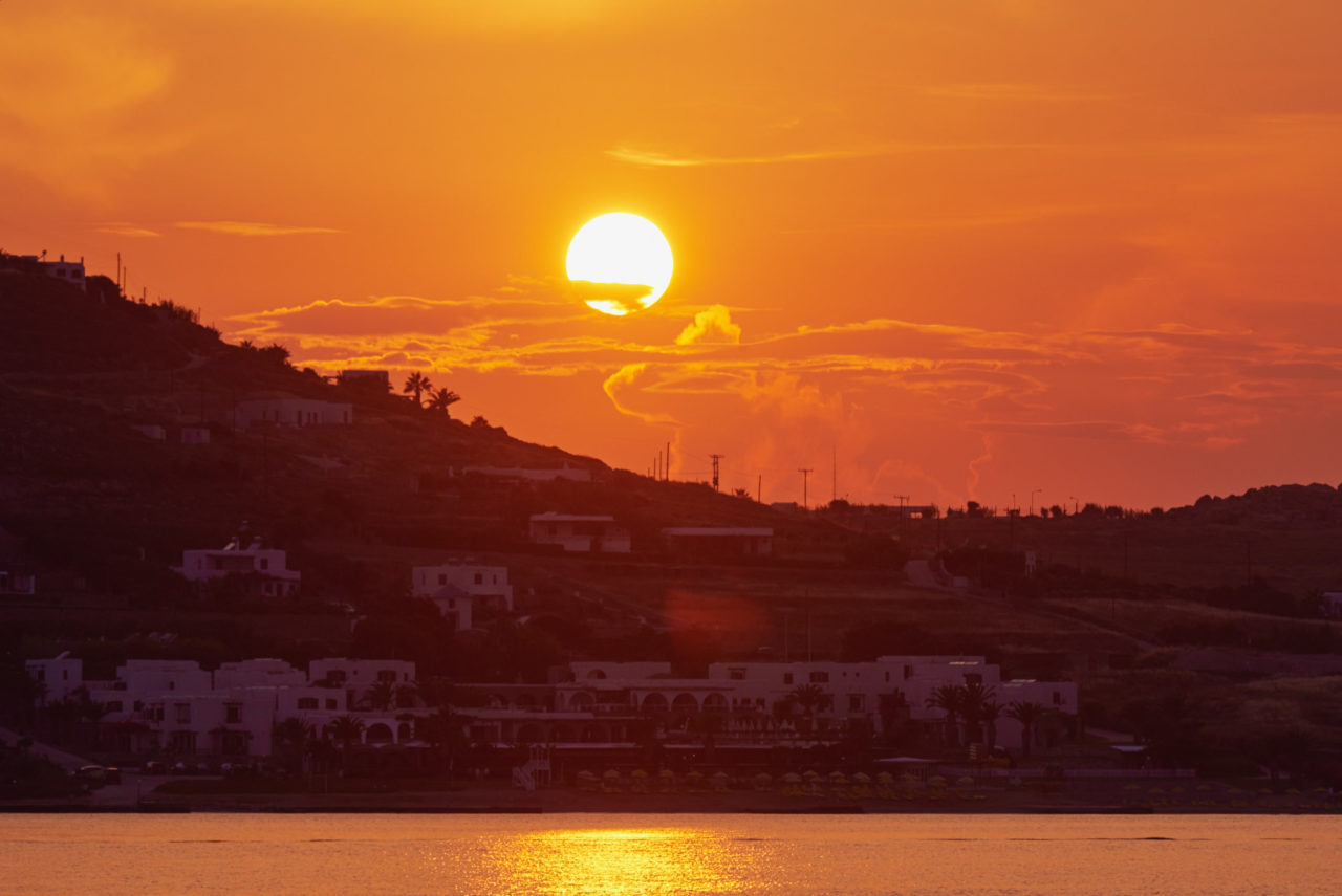 Sunset in Paros, Greece